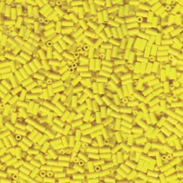 Perles Miyuki Bugle 3mm Opaque Yellow – Perles en Verre Japonaises chez Boutique Charlotte