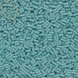 Perles Miyuki Bugle 3mm Opaque Turquoise – Perles en Verre Japonaises chez Boutique Charlotte