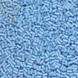 Perles Miyuki Bugle 3mm Opaque Turquoise Blue – Perles en Verre Japonaises chez Boutique Charlotte