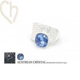 DIY Ring Rhodium met Oostenrijks Kristal - Boutique Charlotte