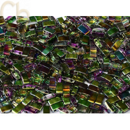 Half Tila Miyuki 5*2mm Crystal Magic Orchid 4571