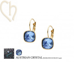 DIY boucles d'oreilles Plaqué Or avec Cristal Autriche - Boutique Charlotte