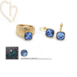 DIY Bague et Boucles d'Oreilles Plaqué Or avec Cristal Autriche - Boutique Charlotte