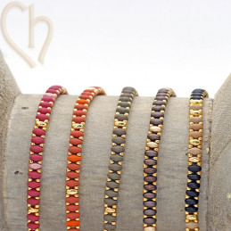 DIY Kit: ByElle Bracelet with SuperDuo Beads – Silver Grey