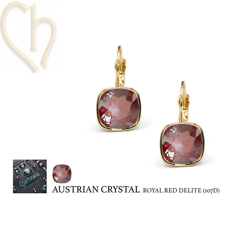 DIY oorbellen Gold Plated met Oostenrijks Kristal - Boutique Charlotte