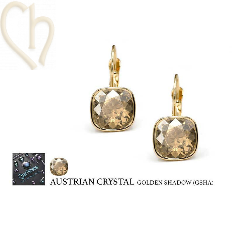 DIY earrings Gold Plated with Austrian Cristal - Boutique Charlotte