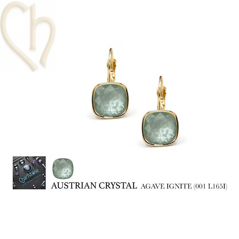 DIY boucles d'oreilles Plaqué Or avec Cristal Autriche - Boutique Charlotte