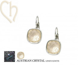 DIY boucles d'oreilles Plaqué Or avec Cristal Autriche - Boutique Charlotte