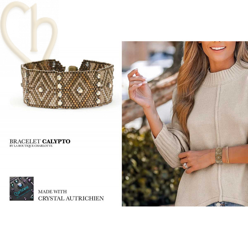 Kit Armband Calypto Baby - Crystal Mesh Golden Shadow | Boutique Charlotte