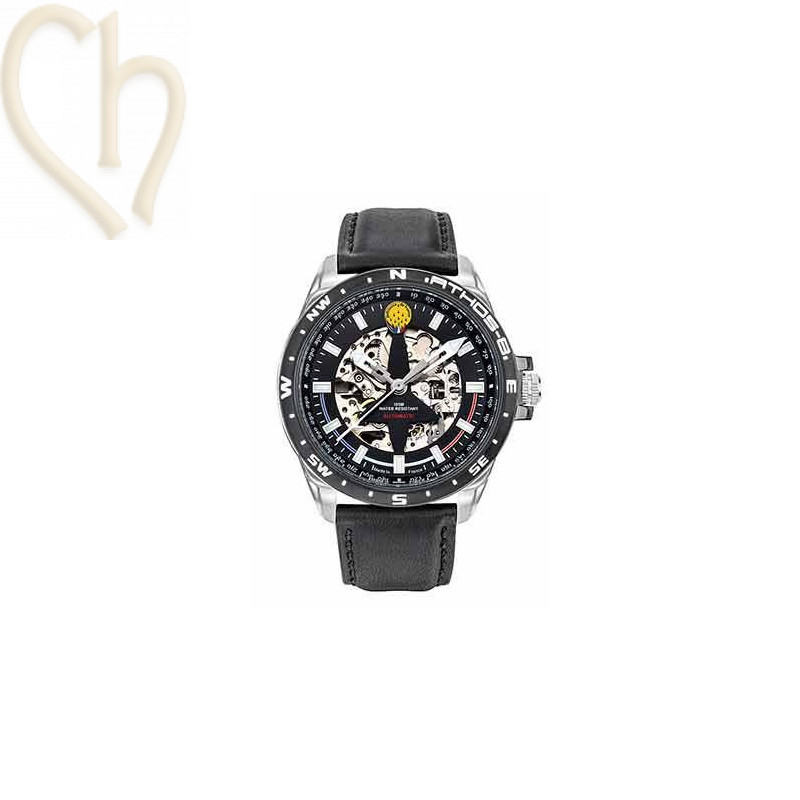 Men's Watch Patrouille de France Athos 8 – Black Leather | Boutique Charlotte