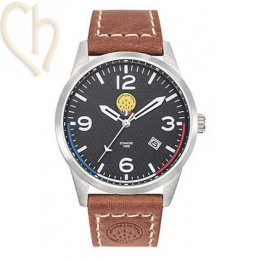 Herenhorloge Patrouille de France Airshow – Staal & Bruin Leder | Boutique Charlotte