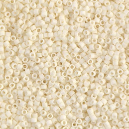 Miyuki Delica 11/0 Beads Opaque Matte Cream - DB0352 | Boutique Charlotte