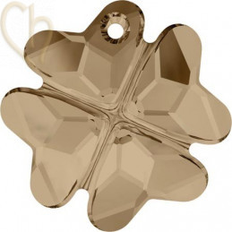 Swarovski pendentif Treffle 23mm Golden Shadow