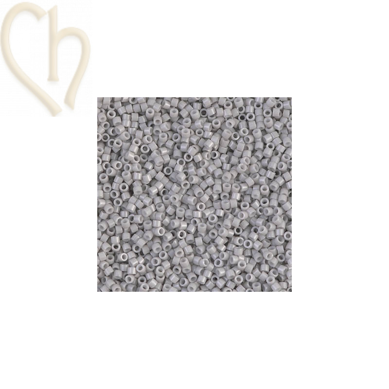 Miyuki Delica 11/0 Beads Opaque Light Smoke - DB1498 | Boutique Charlotte