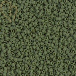 Miyuki Delica 11/0 Beads Opaque Matte Avocado - DB1585 | Boutique Charlotte