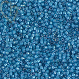 Miyuki Delica 11/0 Beads White Lined Capri Blue - DB1783 | Boutique Charlotte