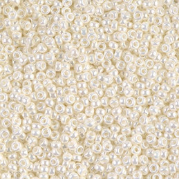 Rocaille 11/0 Miyuki Ivoire Nacré 11-0591 - Boutique Charlotte
