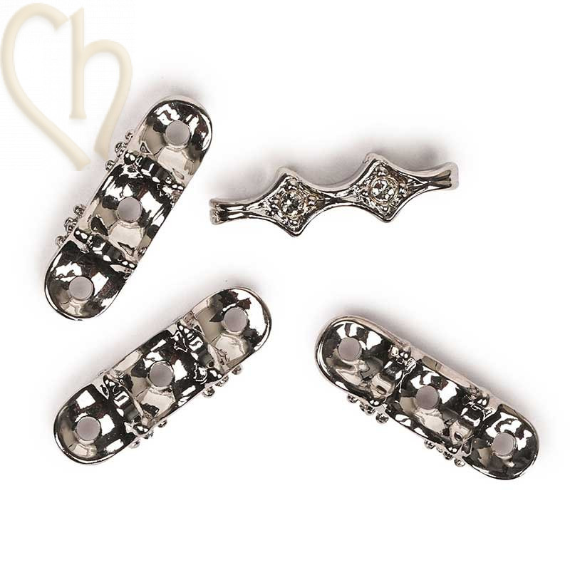 intercallaire 3 trous avec strass