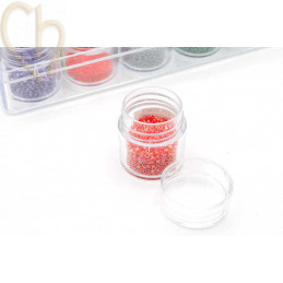 Boîte de rangement pour perles avec 30 pots à vis – organisez efficacement