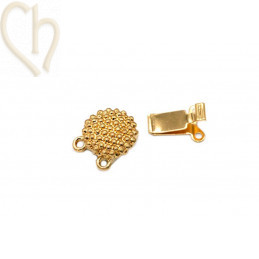 Fermoir Rond 2 Rangées | Fermoir Coulissant pour Bracelets de Perles