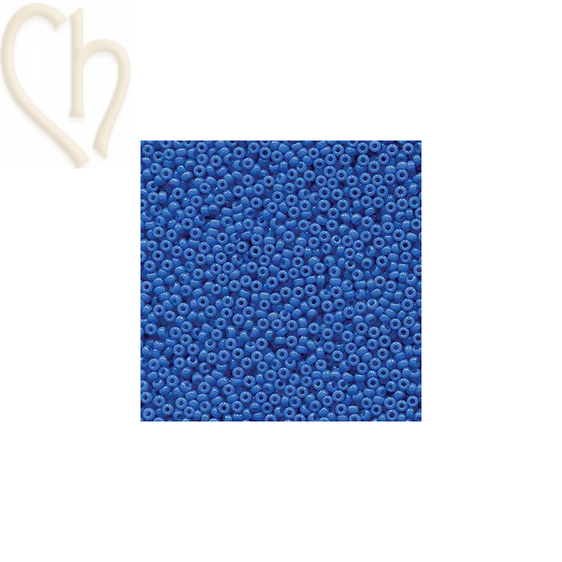 Rocaille 11/0 Miyuki Duracoat Opaque Dyed Blue 11-4484 - Boutique Charlotte
