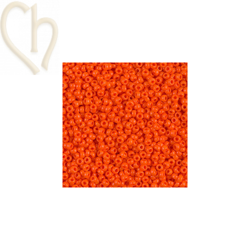 Rocaille 11/0 Miyuki Duracoat Opaque Orange 11-9406 - Boutique Charlotte