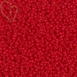 Rocaille 11/0 Miyuki Mat Opaque Red 11-9408F - Boutique Charlotte