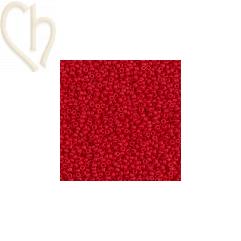 Rocaille 11/0 Miyuki Mat Opaque Red 11-9408F - Boutique Charlotte