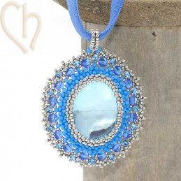 Camille Pendant DIY Kit – Miyuki Beads and Austrian Crystals