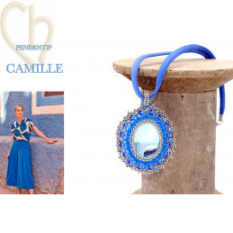 Kit DIY Pendentif Camille – Perles Miyuki et Cristaux Autrichiens