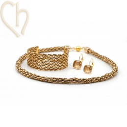 DIY Jewelry Kit “Xenna”: Bracelet & Necklace + Free Earrings