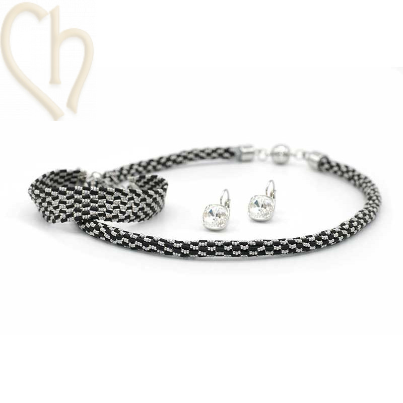 Kit DIY Bijoux “Xenna” : Bracelet & Collier + Boucles d’Oreilles Offertes