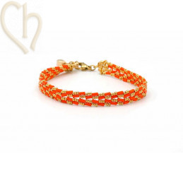 DIY Juwelenpakket Xenna: Armband Orange Gold
