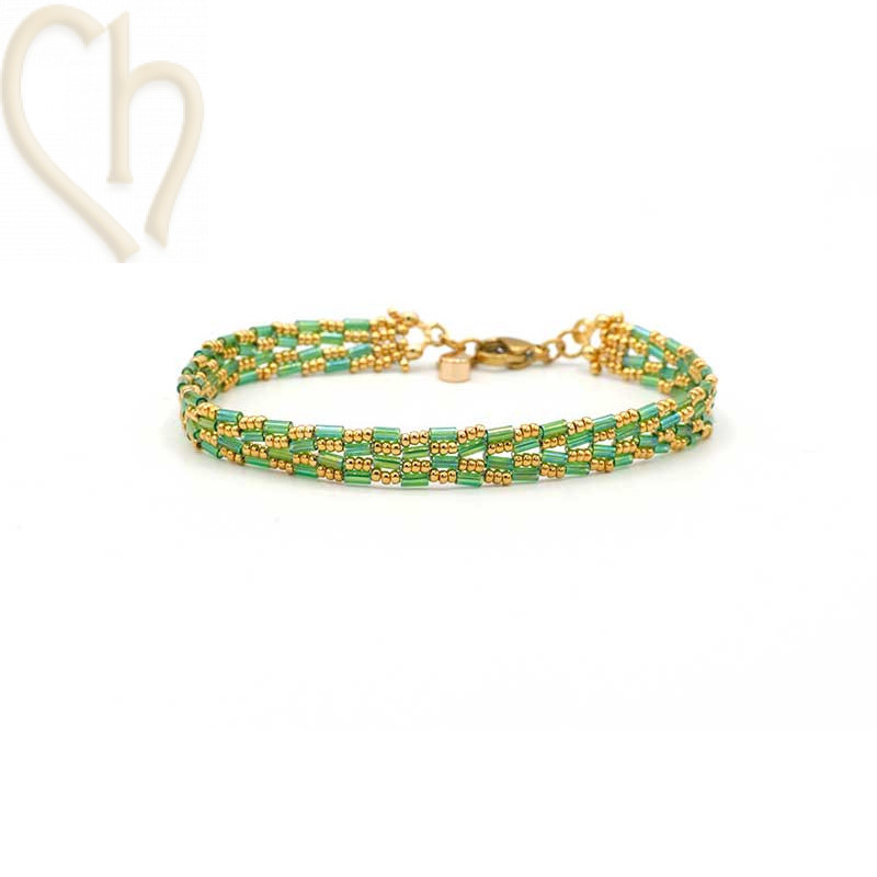 DIY Juwelenpakket Xenna: Armband Green Gold