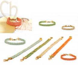 DIY Jewelry Kit “Xenna”: Bracelet Mint Gold