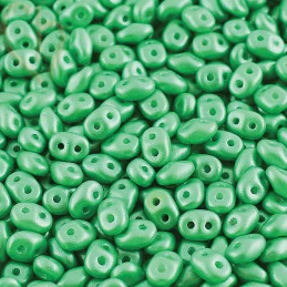 SuperDuo Matubo Pearl Shine Light Green DU0502010-24010 | Boutique Charlotte