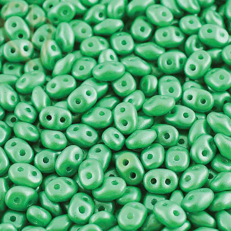 SuperDuo Matubo Pearl Shine Light Green DU0502010-24010 | Boutique Charlotte