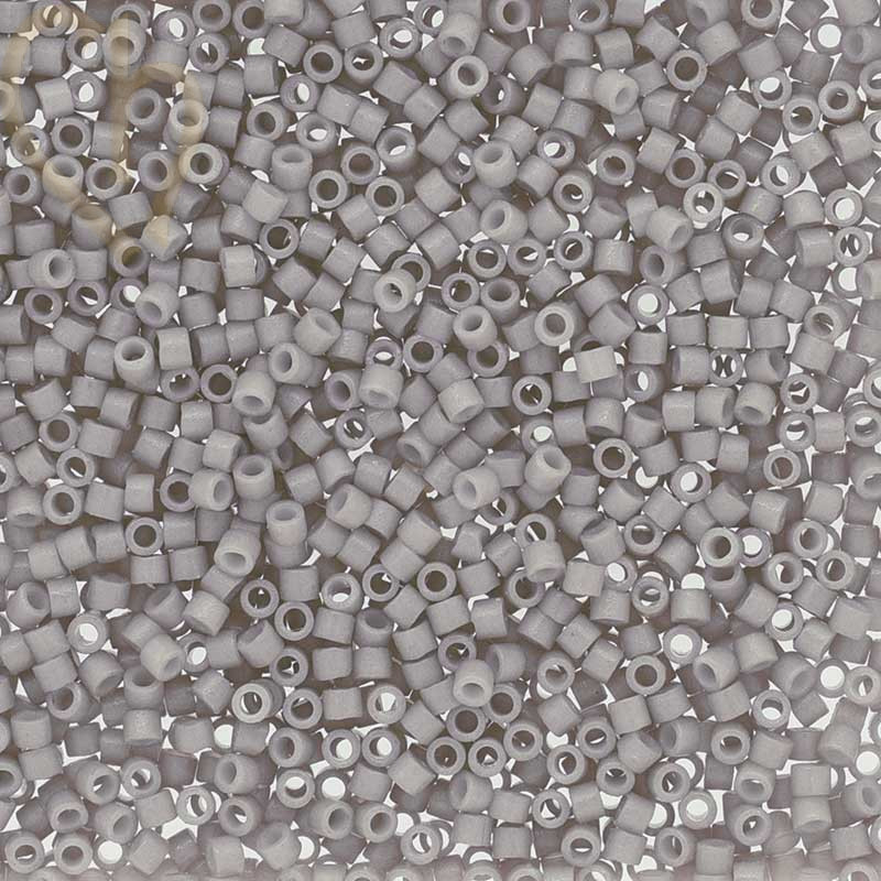 Miyuki Delica 11/0 Beads Opaque Dyed Mist Grey - DB2366 | Boutique Charlotte