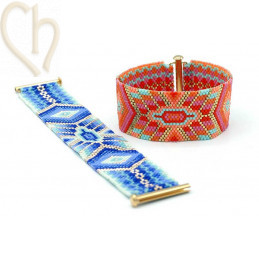 Bracelet Peyote BoHo Orange | Boutique Charlotte