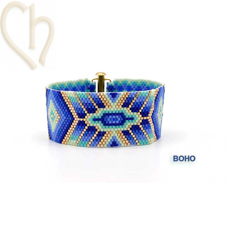 Kit Bracelet Peyote BoHo Bleu| Boutique Charlotte