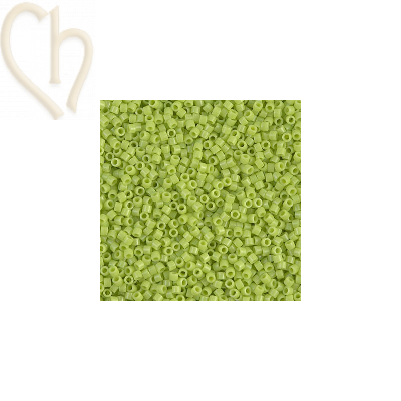 Miyuki Delica 11/0 Beads Opaque Chartreuse - DB0733 | Boutique Charlotte