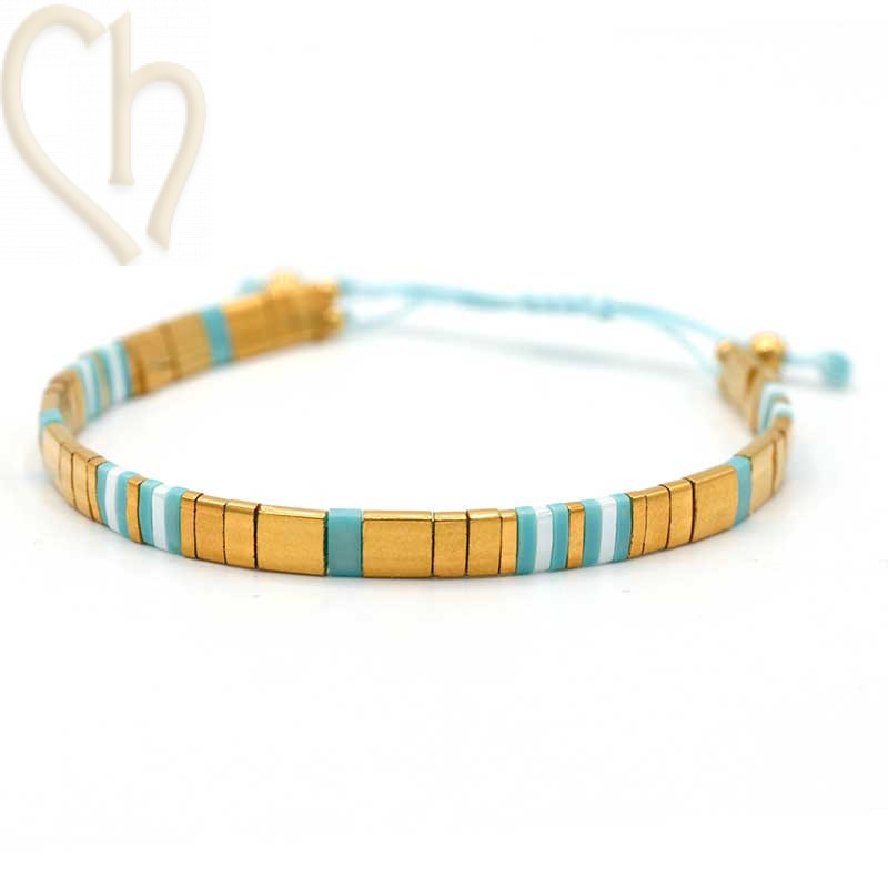Kit de Bracelet DIY : Perles Miyuki Tila – Création Simple
