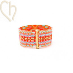 Gold or silver plated Slide Clasp 26,5 mm – For Peyote & Loom Bracelets | Boutique Charlotte