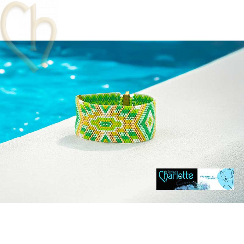 Kit Bracelet Peyote BoHo Green Peps| Boutique Charlotte