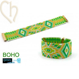 Kit Bracelet Peyote BoHo Green Peps| Boutique Charlotte