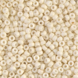 Miyuki Rocaille 8/0 Matte Opaque Cream 8-92021 - Kwaliteitskralen | Boutique Charlotte
