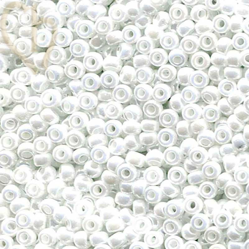 Miyuki Seedbeads 8/0 - White Pearl Ceylon 8-9420