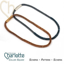 Schema du collier "Square"