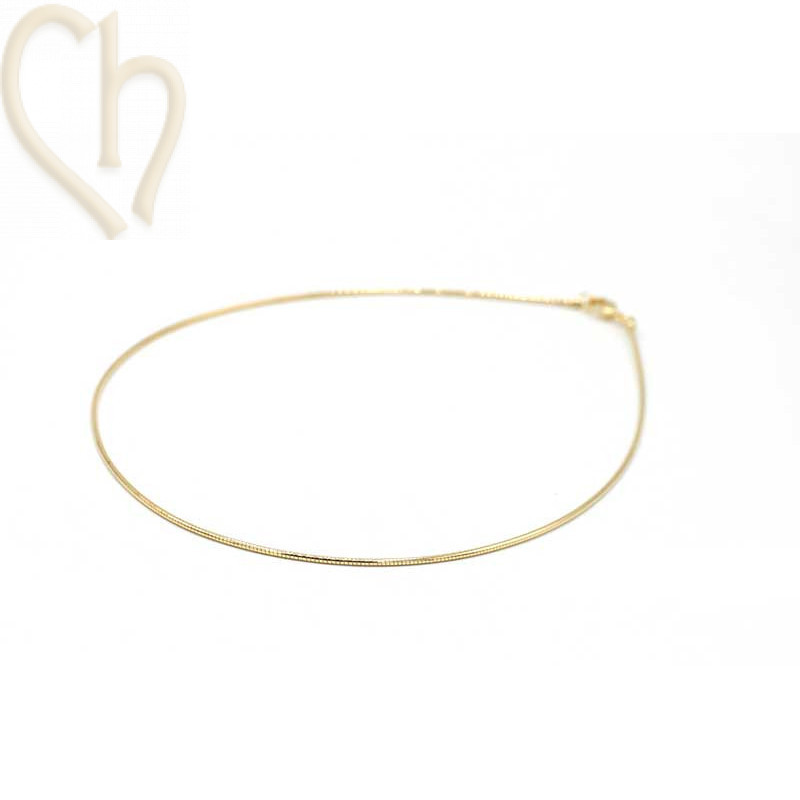 Anti-allergic Boa necklace 42cm with lobsterclasp