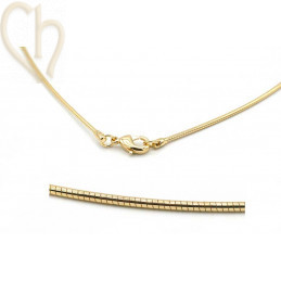 Anti-allergic Boa necklace 42cm with lobsterclasp